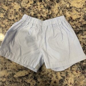 The Beaufort Bonnet Company Light Blue Checkered Shorts- 6-12 months